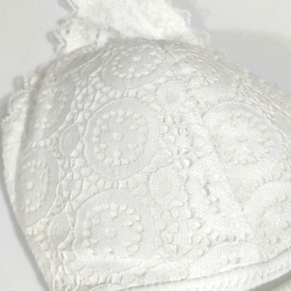 SO 3-WAY CONVERTIBLE STRAP BRALETTE WHITE LACE SIZE MEDIUM NWT - Picture 3 of 6